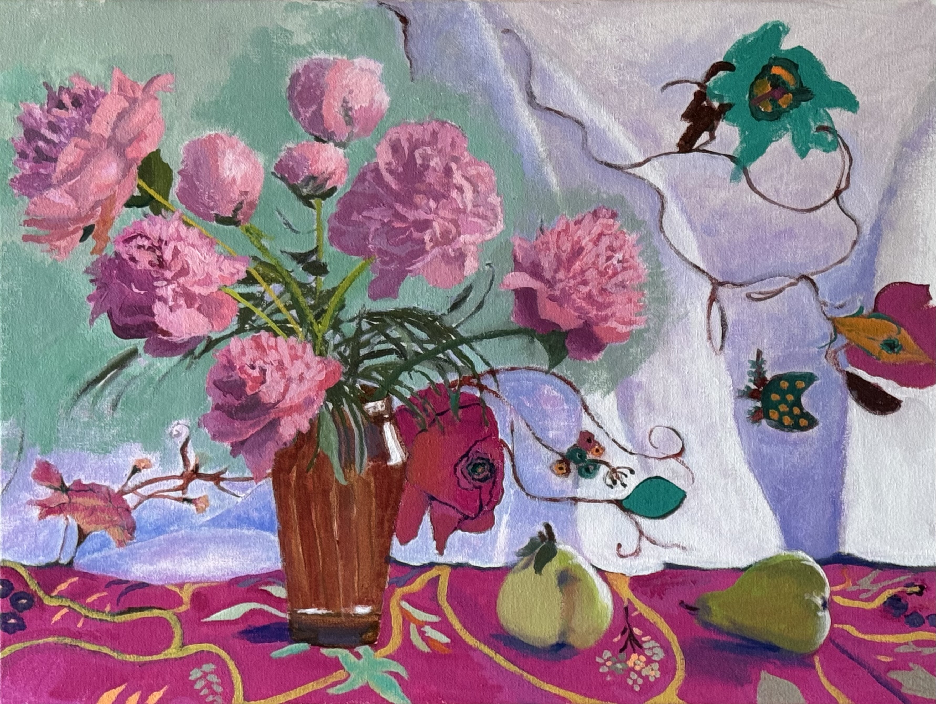 Peonies and Pears, 2023